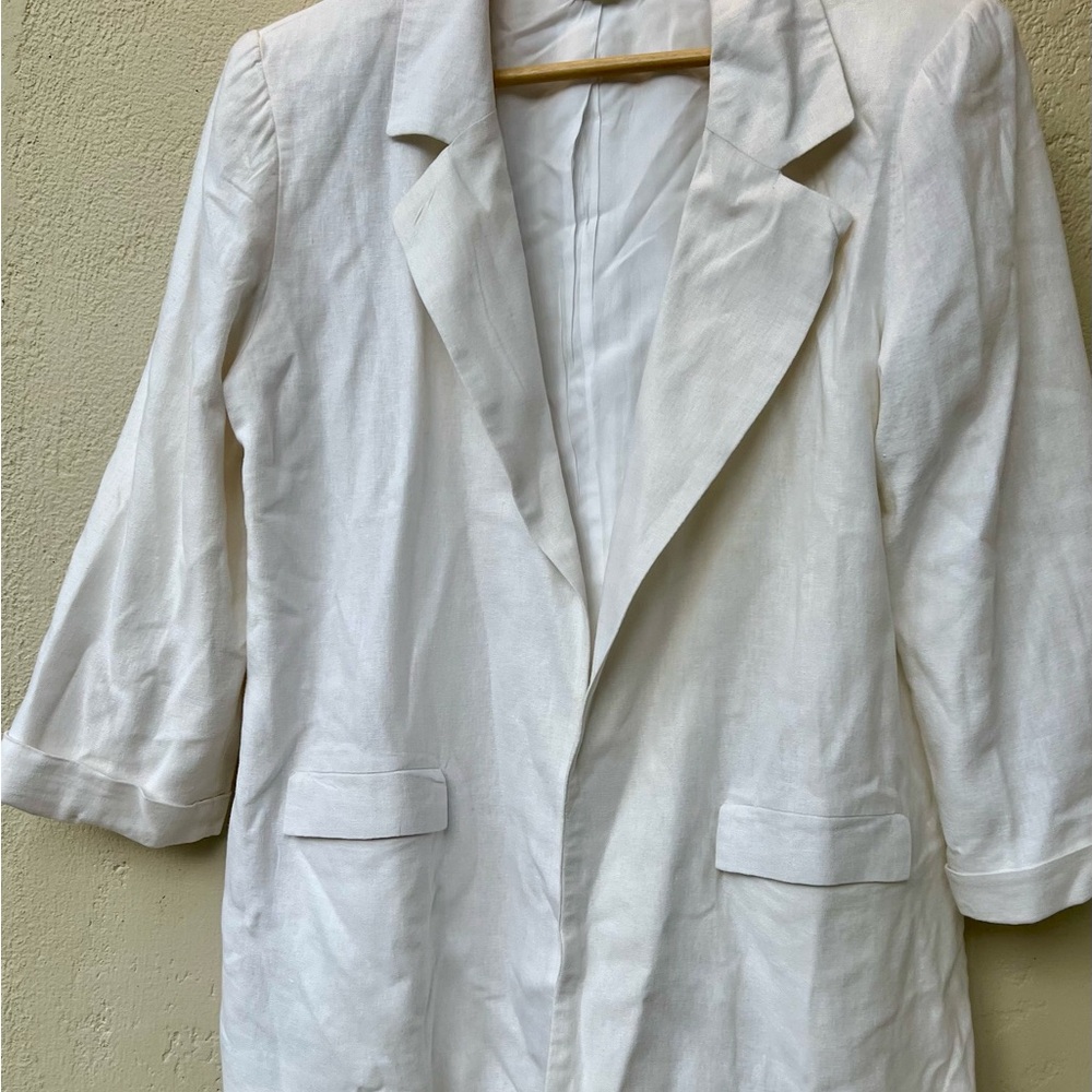 Elegant White Women's Blazer
